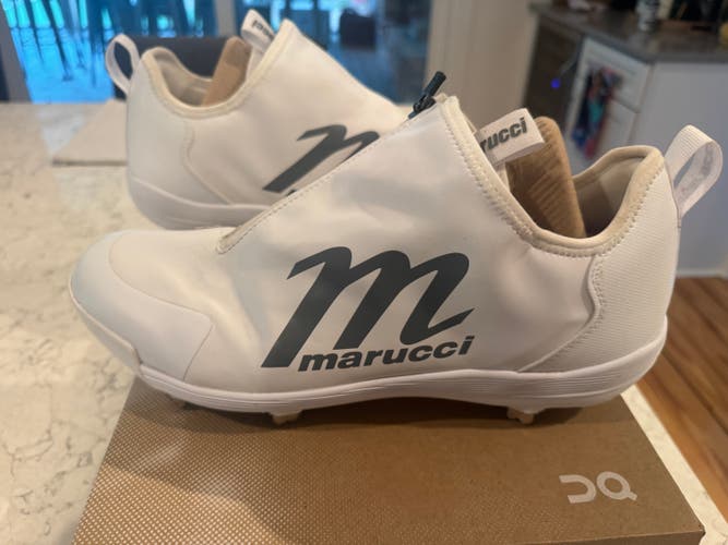 SIZE 12 MXB BOA PREMIUM White Men's Adult Marucci Low Top Metal