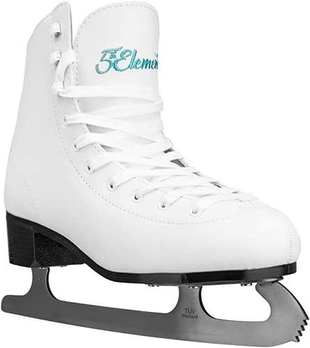 NEW $100 Women's 5th Element Stealth Figure Skates White USA Sizes 6-10