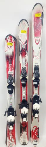 Used $400 K2 Strike Jr. Skis & Salomon L7 Bindings Sizes 76 112 124 136cm