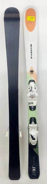 Used $300 Youth Kastle JX67 Jr. Skis & K-4.5 Bindings Sizes 100 110 120