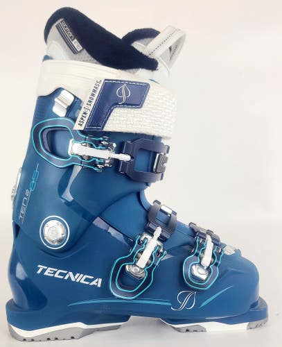 New $350 Women's Tecnica Ten.2 85 W Ski boots Blue USA Size 5.5 Mondo 22.5