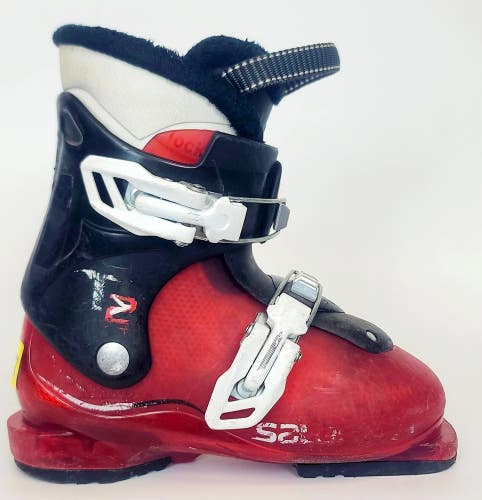 Used $150 Kid's Salomon T2 Ski Boots Red Sizes 18 19 21 23.5 24.5