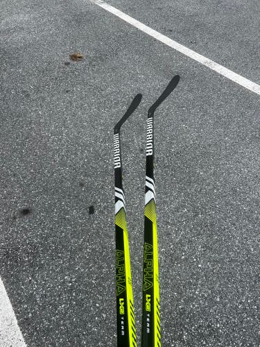2 pack Senior Warrior Alpha LX2 Team Right Handed Hockey Stick W28M 95 Flex (New)