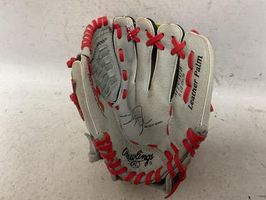 Used Rawlings Mike Trout Model MT95GB Baseball Glove RH Throw Grey 9 1/2" 11855-S000201439
