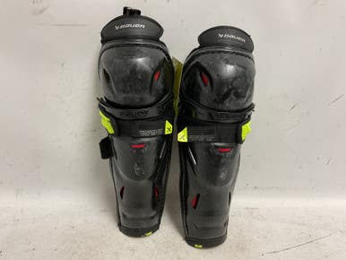 Used Bauer VAPOR 3X Junior Shin Guards Black 12" 11855-S000201430