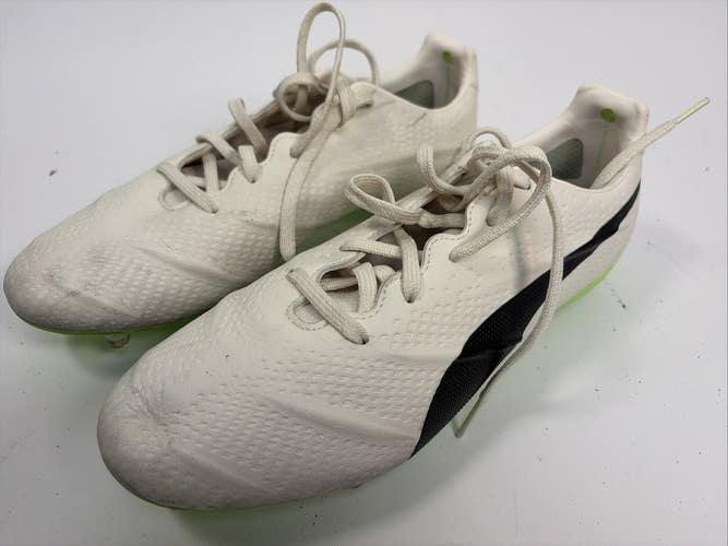 Puma King Platinum 21 Vegan FG AG Soccer Cleats, Size 10.5, Green