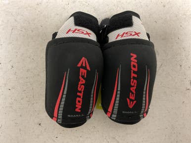 Used Easton SYNERGY HSX Youth Elbow Pads White/Black/Red SM 11855-S000201408