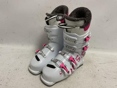 Used Rossignol FUN GIRL Womens DH Ski Boot White 245 MP - M06.5 - W07.5 11855-S000201504