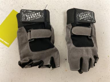Used TRIDEER WEIGHT LIFTING Gloves Grey XL 11855-S000201491