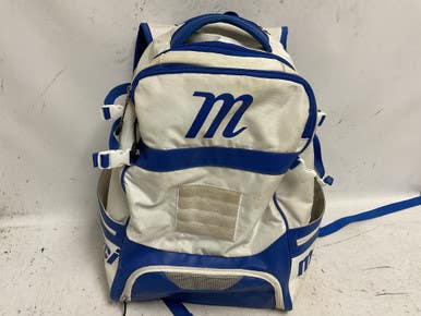Used Marucci BB/SB Player Backpack Navy And White 11855-S000201461
