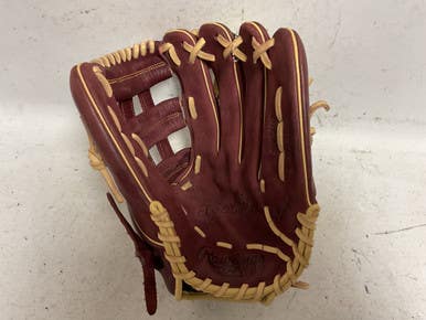 Used Rawlings SANDLOT Baseball Glove RH Throw Maroon 12 3/4" 11855-S000201456