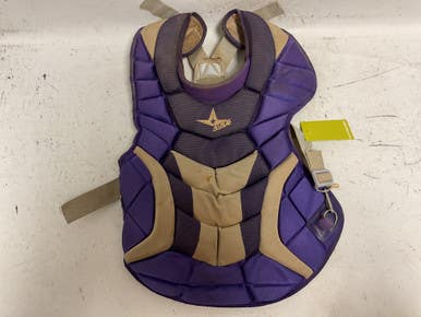 Used All Star CP30PRO Catchers Chest Protector Purple Adult 11855-S000201453
