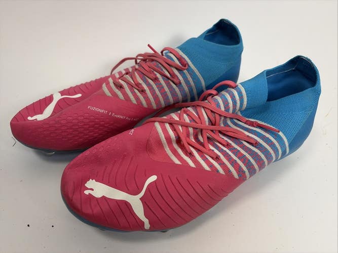 Puma Future Z 1.4 Creative MG Soccer Cleats, Size 10, Pink/Blue