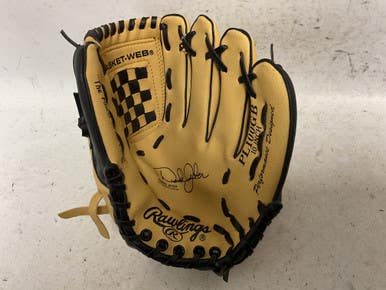 Used Rawlings PL100GB BB/SB Glove RH Throw Black And Natural 10" 11855-S000201143