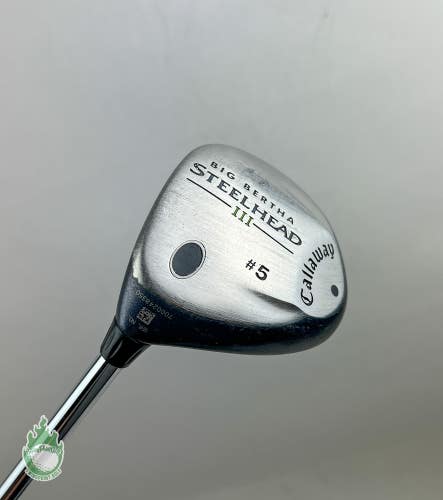 Left Handed Callaway Golf Big Bertha Steelhead III 5 Wood Uniflex Steel Flex