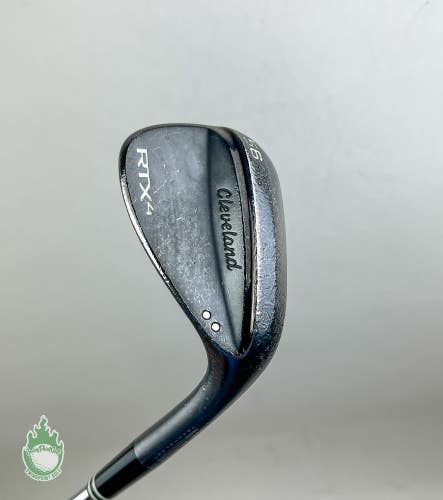 Used RH Cleveland RTX-4 Black Mid Wedge 56*-10 S400 Stiff Flex Steel Golf Club