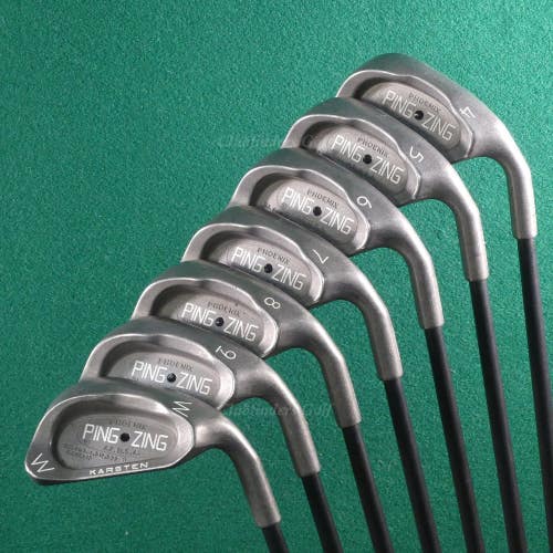 Ping Zing Stainless Black Dot 4-PW Iron Set Aldila Karsten 101 Graphite Regular