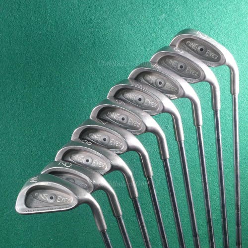 Ping Eye 2 Plus Black Dot 2-SW Iron Set Karsten ZZ-Lite Steel Stiff