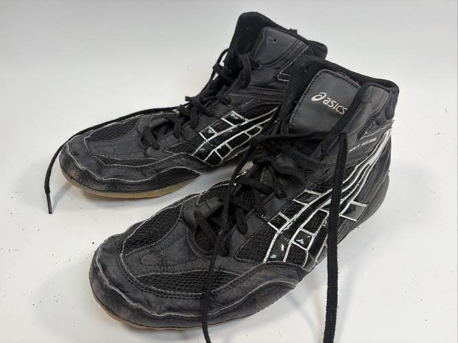 Asics Split Second Wrestling Shoes, Size 14, Black/White