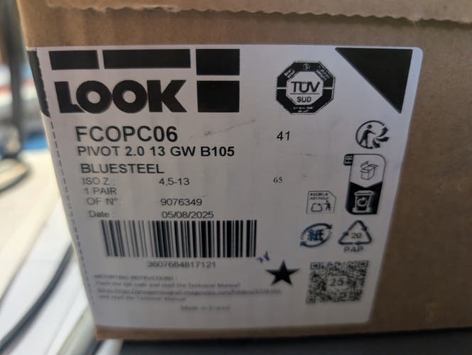 Look All Mountain Pivot Ski Bindings 115 mm Brake Width Max Din 13 (New)