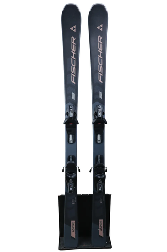 USED 2023 Fischer Aspire Lite Skis - 150cm - Black/White - Fischer SLR 10 Bindings