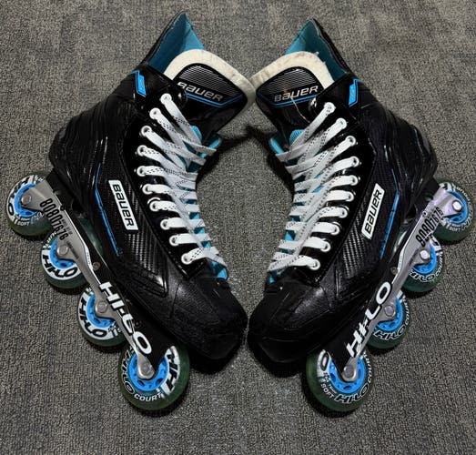 $229 Bauer RSX 8080 Senior Inline Roller Hockey Skates Blades 12