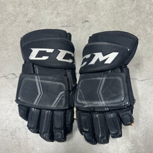 15” CCM HGQL Dallas Stars Pro Hockey Gloves (Used)