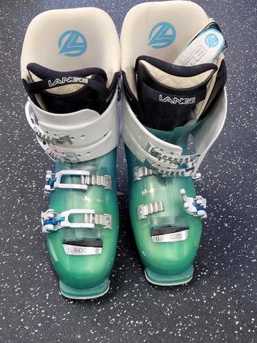 Used Lange XJ 90 Womens DH Ski Boot Green 255 MP - M07.5 - W08.5 11849-S000038474