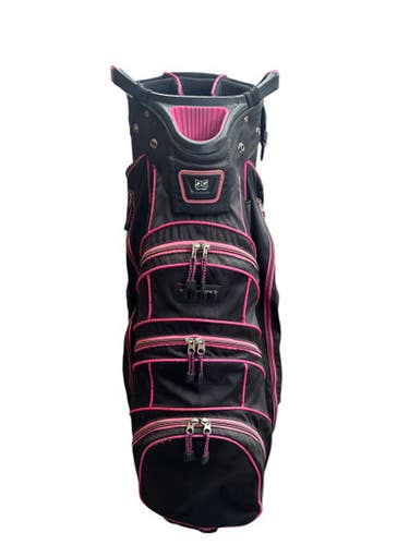 Used Datrek  14 WAY CART BAG Womens Cart Bag Black And Pink 11835-S000206942