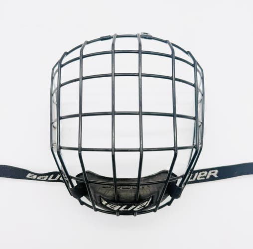Bauer RBE III Hockey Facemask Cage-Black & White-Medium