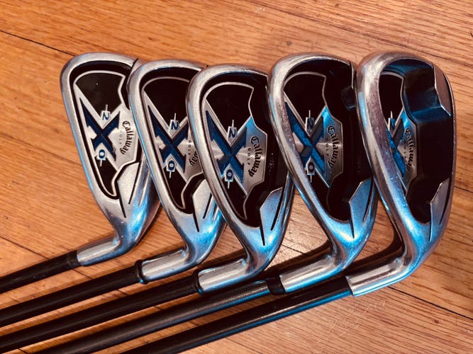 Men's 2020 Callaway X-20 Right Handed Iron Set Right handed mid/low/reg Flex 7 Pieces Graphite Shaft
