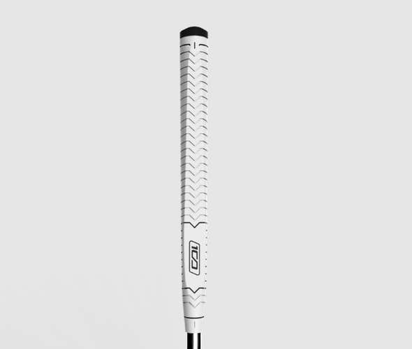 SuperStroke Deep Etched Putter Grip (White, Standard, 79g) NEW