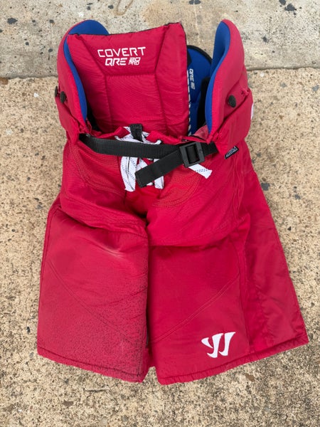 Warrior QRE20 Pro, Pro Stock Hockey Pants Red Used Large 3957