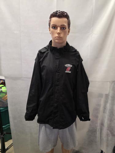 Team Issued Catholic Cardinals Lacrosse Goretex Full Zip Hood Jacket Boathouse L