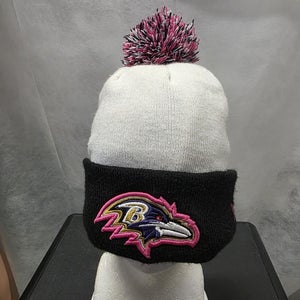 Baltimore Ravens Breast Cancer Awareness New Era Winter Hat NFL