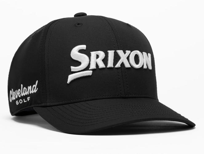 NEW Srixon Genuine Tour Black Adjustable Snapback Golf Hat/Cap