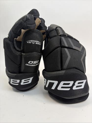 Bauer Supreme 150 Hockey Gloves, Black, 14"