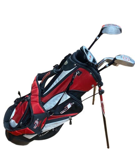 Junior Walter Hagen jr Right Handed Clubs (5 piece Set) Junior (FW,HY,I,S,Putter) With Bag