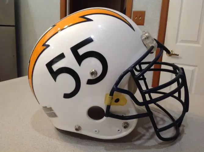 Vintage San Diego Chargers Jr. Seau 55 Game Helmet