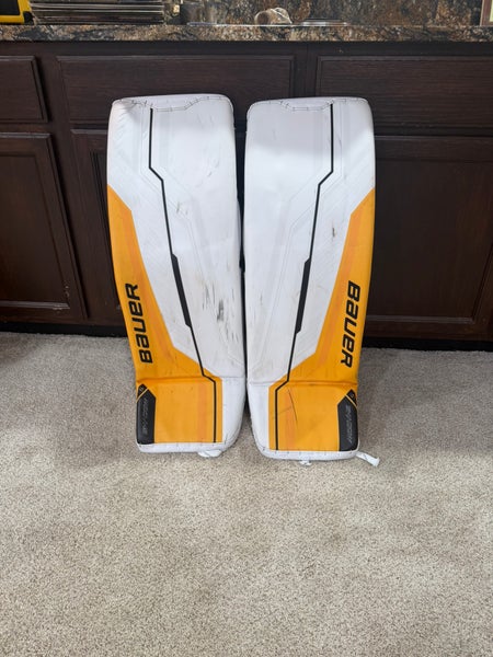 Large 2025 Bauer Supreme Shadow Goalie Leg Pads (Used)