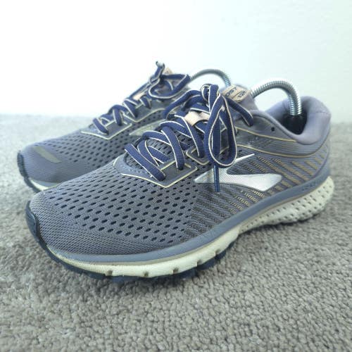 Brooks Ghost 12 Womens Size 6 Running Shoes Gray Low Top Sneakers Athletic