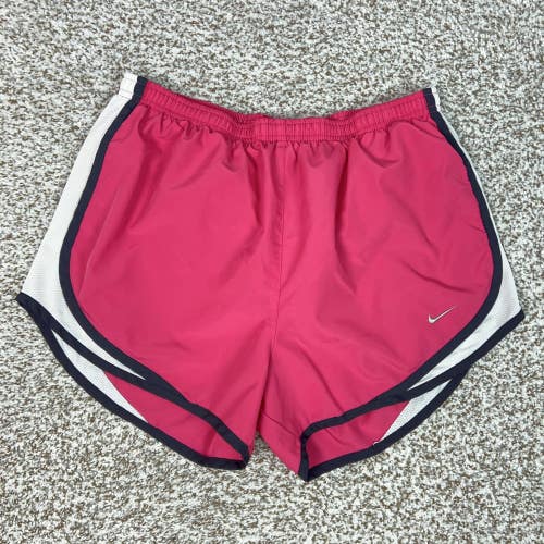 Nike Shorts Womens Medium Pink Dri-FIT Lined Running Athletic Tempo Gym Workout
