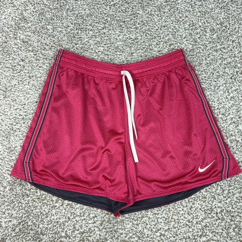 Nike Shorts Womens Large Pink Dri-FIT Mesh Lined Running Athletic Gym Sport Logo