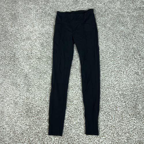 Athleta Pants Womens XS Black High Rise Ankle Leggings Pockets Yoga Gym Metro