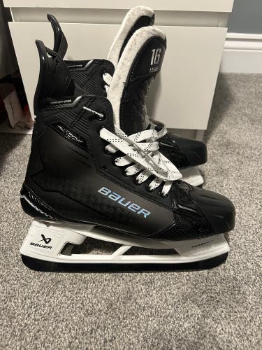 Pro Custom Bauer Supreme Shadow Hockey Skates Extra Wide Width 9.5 (New)