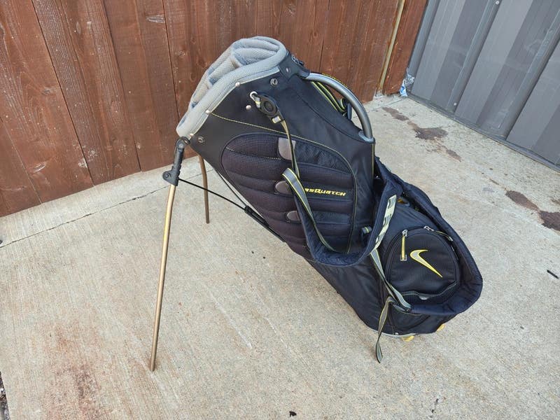 Nike Sasquatch Sq 14 Divider Dual Strap Stand Bag Black/Yellow w