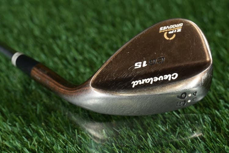 Cleveland CG15 56 14 Sand Wedge Zip Grooves Traction Wedge Flex Steel Shaft RH