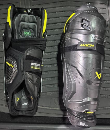 Intermediate Bauer Supreme Mach 14" Shin Pads (Used)