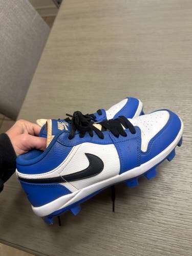 Blue Men's Size M 7.0 (W 8.0) Adult Air Jordan Molded Cleats Cleats (Used)