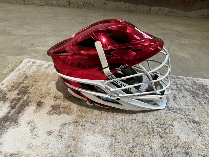 Chrome red Cascade XRS Helmet (Like new) SEND OFFERS. WILLING TO NEGOTIATE!